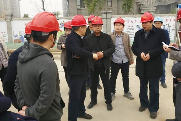 Longhai company chairman inspection zhaoba housing housing project construction