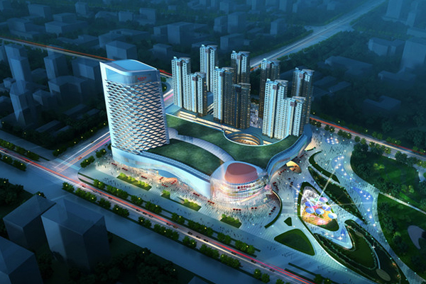 How far is the new jiangsu center from the famous eastern county